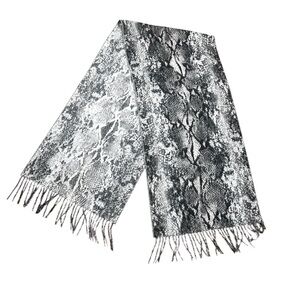 V. Fraas Cashmink Snake Print Scarf